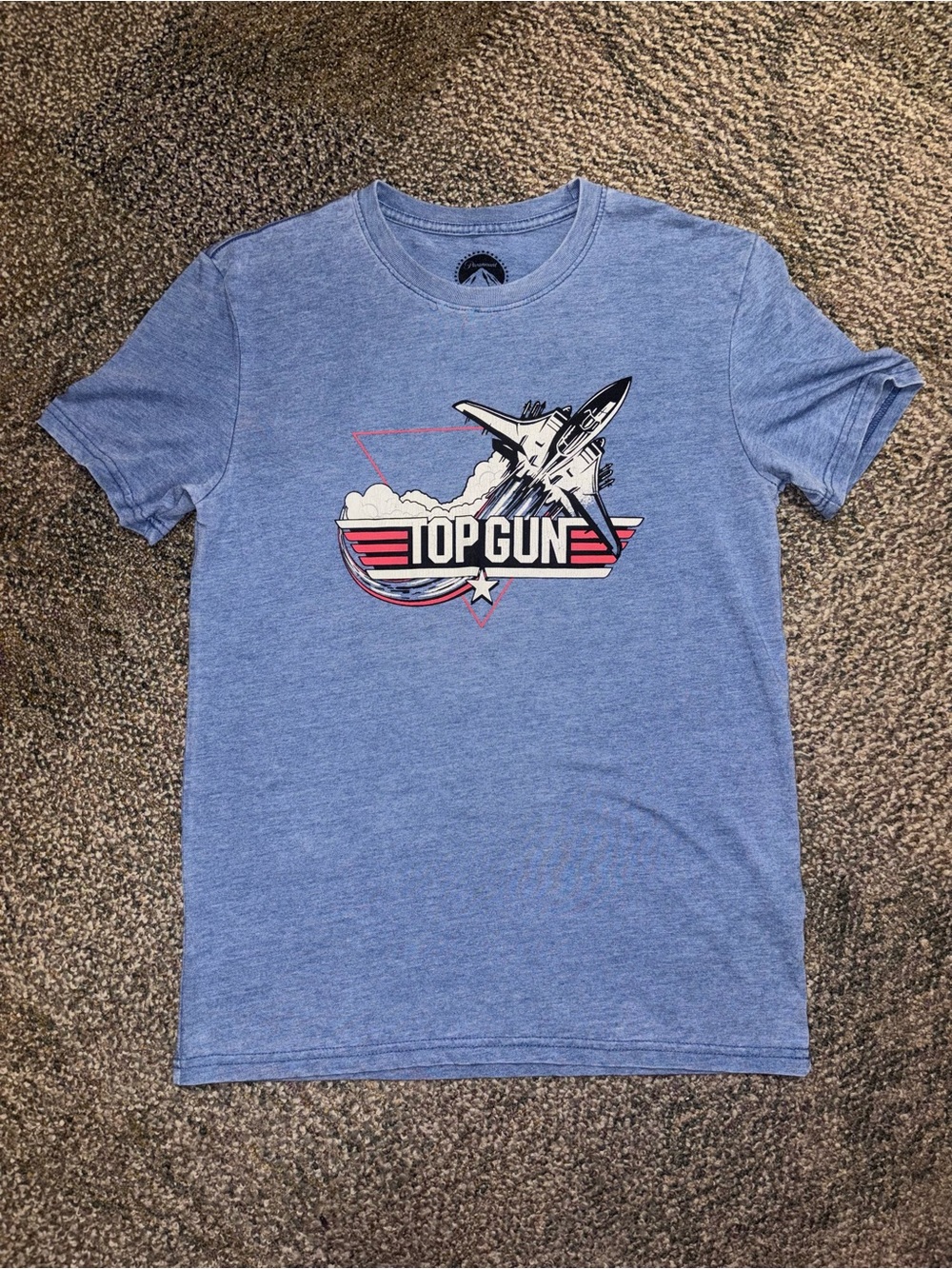 Lucky Brand Top Gun Graphic Tee Men’s S Blue Paramount Pictures Shirt. Light Wea